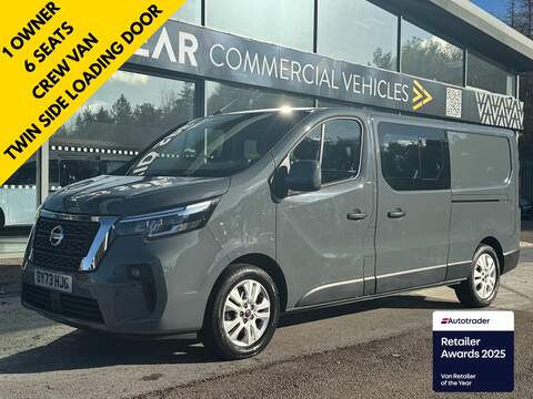 Nissan Primastar 45kWh 122PS Acenta Auto With Rear Parking Sensors, Twin side Doors With Only 6k Miles 0.0 6dr Panel Van Automatic Electric