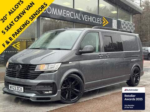 Volkswagen Transporter 116 CDI 160PS Sport Auto 5 Seat Kombi Crew RWD, Euro 6 L2 Lwb, Sat Nav, Tailgate & Leather Seats 2.0 5dr Combi Van Automatic Diesel