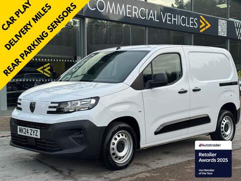 Peugeot Partner HDI 100ps 1000 Professional  1 Owner with Reverse Sensors, Air con, Cruise  Control & Car Play 1.5 5dr Panel Van Manual Diesel
