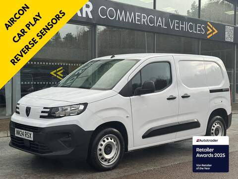 Peugeot Partner BlueHDi 950 Professional 1.5 100PS LWB Euro 6 with Reverse Sensors, DAB & Sat Nav Car Play 1.5 6dr Panel Van Manual Diesel