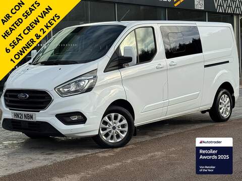 Ford Transit Custom TDCI 130ps 350 L4  Lwb 4.1M DRW with Air Con, Tail Lift & Upgraded Interior Screen 2.0 2dr Luton Manual Diesel