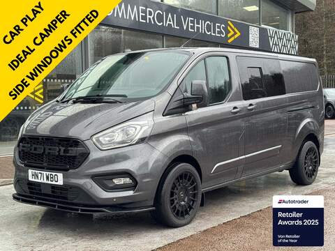 Ford Transit Custom 136ps 300 Limited RS Edition L1 Euro 6 with 1 Owner, DSCV Exclusive Kit, 20" Alloys & Leather 2.0 5dr Panel Van Manual Diesel