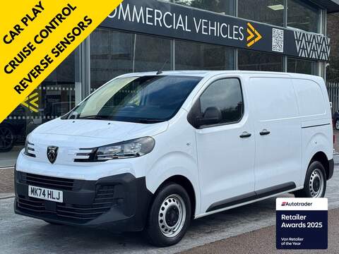 Peugeot Expert HDI 100PS 1000 Professional  Euro 6 with 1 Owner, 2 Keys, Car Play, Air con & As New 1.5 5dr Panel Van Manual Diesel