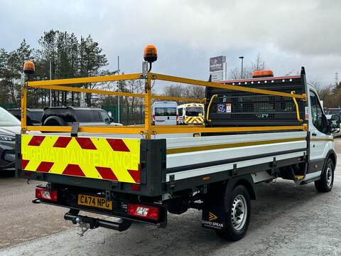 Ford Transit 130ps 350  RWD Euro 6 L4 4.2m Dropside with Rev Cam, Tow Bar & Safety Rails - U105669