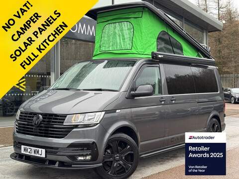 Volkswagen Transporter 160ps L4H2 XLWB Camper Spec With 2 Captain Seats, No Bulkhead, Rear windows & Alloy Wheels 2.2 5dr Panel Van Manual Diesel