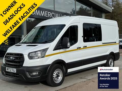 Ford Transit 210 EcoBoost Leader 100ps with Air Con, Reverse Camera & Ply Lining 1.0 5dr Panel Van Manual Petrol