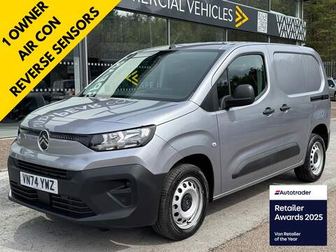 Citroen Berlingo HDI 100ps 1000 Enterprise Edition M SWB with Air Con, Reverse Sensors & Ply Lined 1.5 5dr Panel Van Manual Diesel