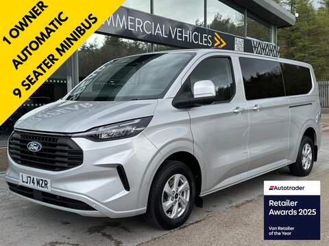 Ford Transit Custom 320 EcoBlue Titanium 130ps 9 Seater Minibus with Air Con, Heated Screen & Tailgate 2.0 5dr Minibus Manual Diesel