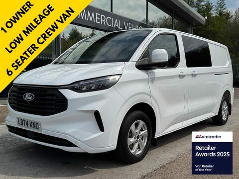 Ford Transit Custom 350 EcoBlue Trend 130ps L3H2 LWB with Heated Screen, Cruise Control & Ply Lined 2.0 5dr Panel Van Manual Diesel