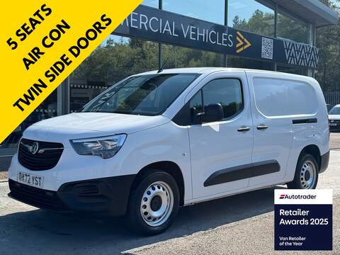 Vauxhall Combo Turbo D 2300 Prime LWB 100ps 5 Seater Crew with Air Con, Sat Nav & Reverse Sensors 1.5 6dr Combi Van Manual Diesel