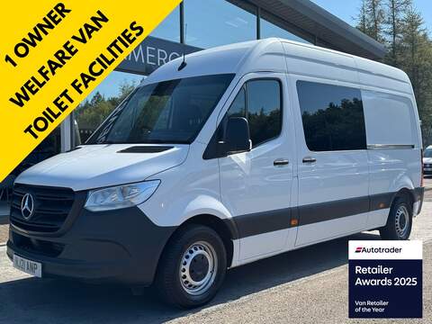 Mercedes-Benz Sprinter dCi Blue LL30 Business+ L2 130ps with Air Con, Car Play, Ply Lining & Cruise 2.0 3dr Panel Van Manual Diesel
