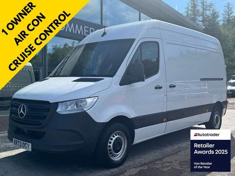 Mercedes-Benz Sprinter 315 CDI Premium 150ps L2 H2 with Air Con, Cruise Control & Ply Lining 2.0 5dr Panel Van Manual Diesel