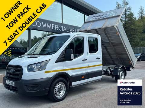 Ford Transit TDCI 130ps 350 DRW L5 XLWB 17ft Dropside with Upgraded 12" Touchscreen, Rev Cam & Air Con 2.0 Dropside Manual Diesel
