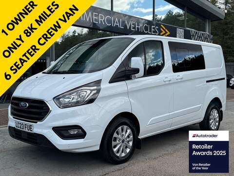 Ford Transit Custom TDCI 130ps Leader High Roof with Deadlocks, Roof Rack & Ladder 2.0 5dr Panel Van Manual Diesel