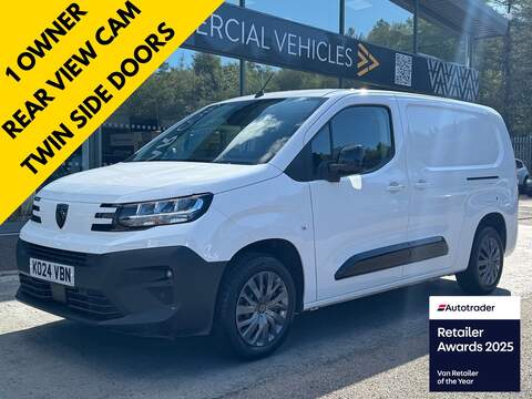 Peugeot Partner HDi 100ps 1000 Professional Premium wit Air Con, Ply Lining & Car Play 1.5 5dr Panel Van Manual Diesel