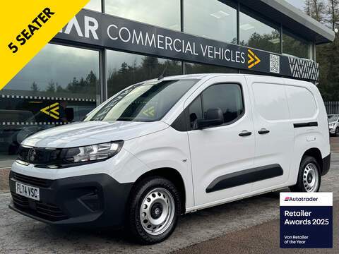 Vauxhall Combo HDI 100ps1000 Professional Premium + with Air Con, Reverse Sensors & Ply Lining 1.5 5dr Panel Van Manual Diesel