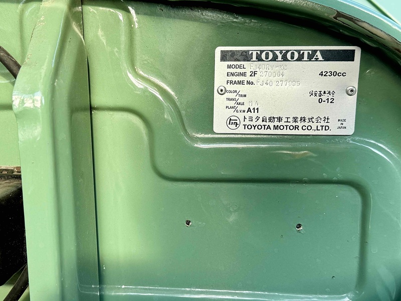 Toyota Fj40 lll 4.2 Petrol 133bhp