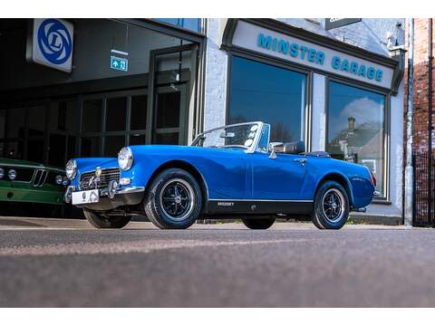 1972 MG Midget RWA 1275 teal blue