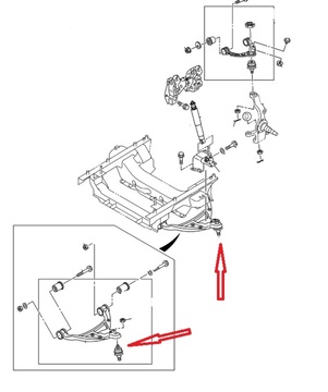 JOINT ASM; BALL,LWR CONT ARM