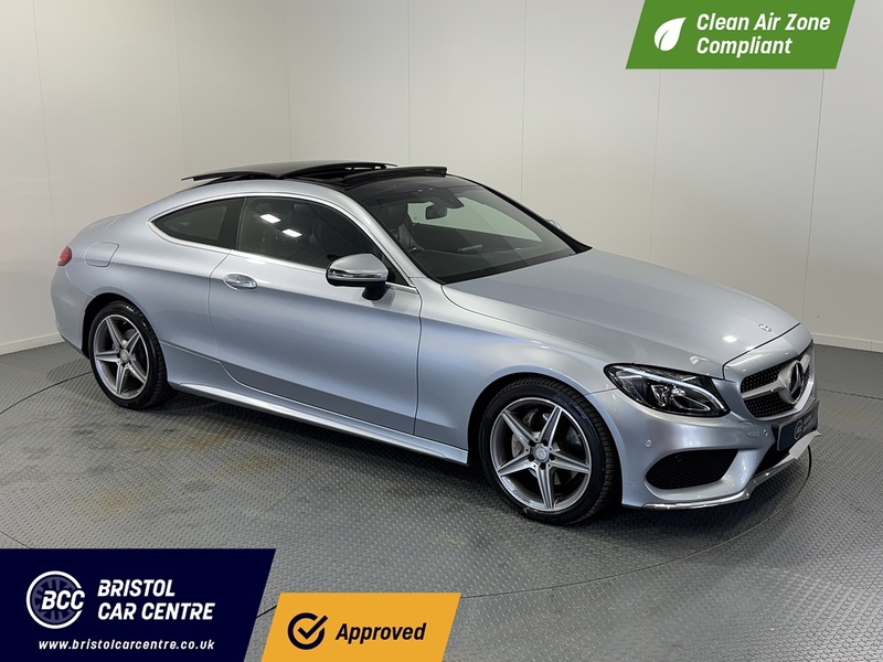 2016 MERCEDES C CLASS C220D COUPE AMG LINE PREMIUM LOW MILES GLASS ROOF MODEL YEAR 2016... photo