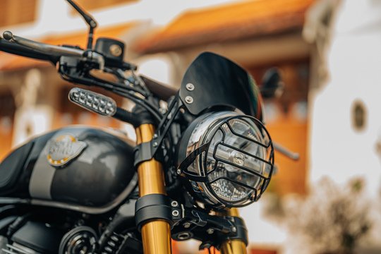 BLACK PAINTED INSTRUMENT COWL