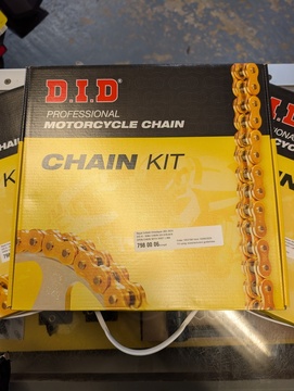 DID CHAIN KIT X-RING GOLD/BLACK HIMALAYAN 450