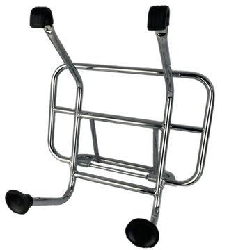 CUPPINI FRONT CARRIER CHROME VESPA/ROYAL ALLOY