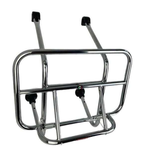 CUPPINI FRONT CARRIER CHROME VESPA/ROYAL ALLOY Image 2