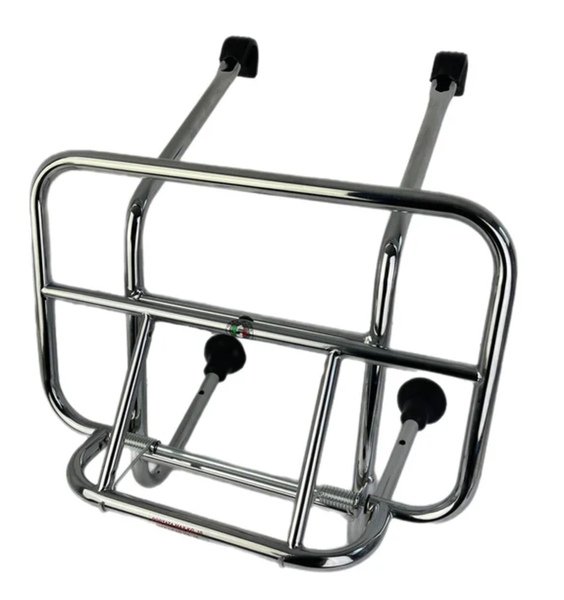 CUPPINI FRONT CARRIER CHROME VESPA/ROYAL ALLOY Image 3
