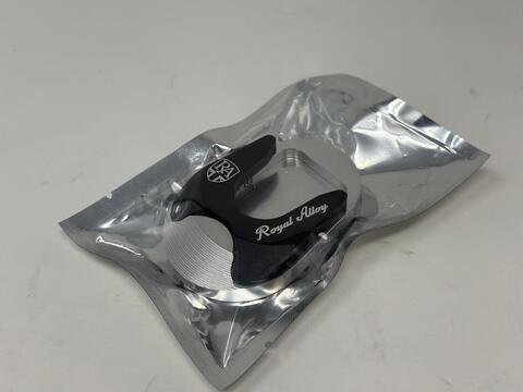 ROYAL ALLOY SIDE STAND FOOT PLATES BLACK