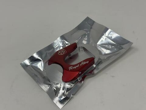 ROYAL ALLOY SIDE STAND FOOT PLATES RED