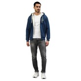 SHERPA FRONT OPEN HOODIE NAVY Image 2