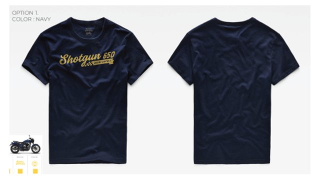 SHOTGUN 650 T-SHIRT NAVY