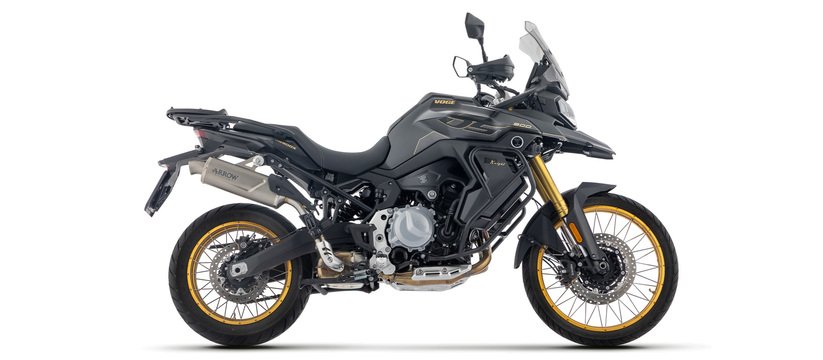 VOGE DS900X ARROW INDY RACE EVO ALUMINIUM "DARK" SILENCER, CARBY END CAP