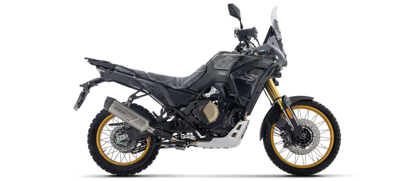 VOGE DS800X RALLY ARROW INDY RACE EVO ALUMINIUM "DARK" SILENCER WITH STEEL END CAP Image 1