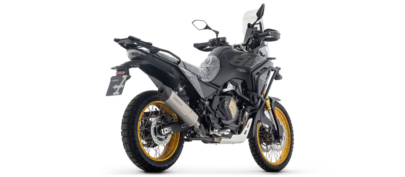 VOGE DS800X RALLY ARROW INDY RACE EVO TITANIUM SILENCER WITH CARBY END CAP Image 3