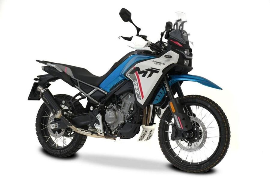 HP CORSE SP-2 SHORT BLACK TITANIUM EXHAUST CFMOTO 450 MT Image 3