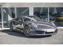 PORSCHE 911 TURBO S FINISHED IN AGATE GREY WITH RED LEATHER