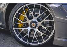 PORSCHE 911 TURBO S FINISHED IN AGATE GREY WITH RED LEATHER