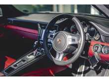 PORSCHE 911 TURBO S FINISHED IN AGATE GREY WITH RED LEATHER