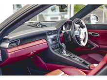 PORSCHE 911 TURBO S FINISHED IN AGATE GREY WITH RED LEATHER