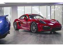PORSCHE CAYMAN GTS IN CARMINE RED