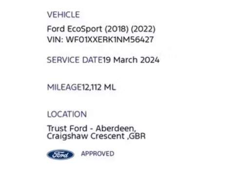 1.0T EcoBoost GPF ST-Line SUV 5dr Petrol Manual Euro 6 (s/s) (125 ps)