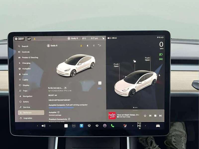 TESLA Model 3 Standard Range Plus Saloon 4dr Electric Auto RWD (241 bhp) Saloon Automatic Electric - U10314