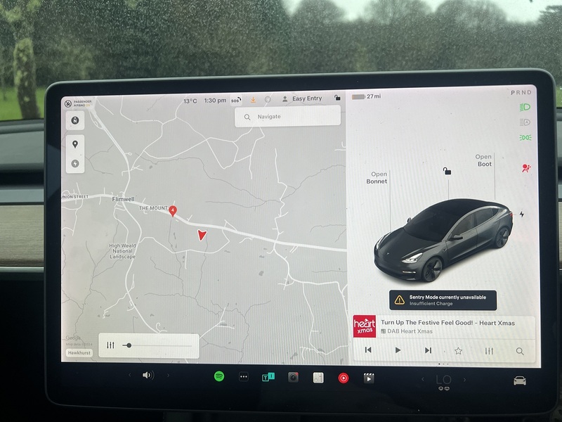 Tesla Model 3 Standard Range Plus Saloon 4dr Electric Auto RWD (241 bhp) - U10478