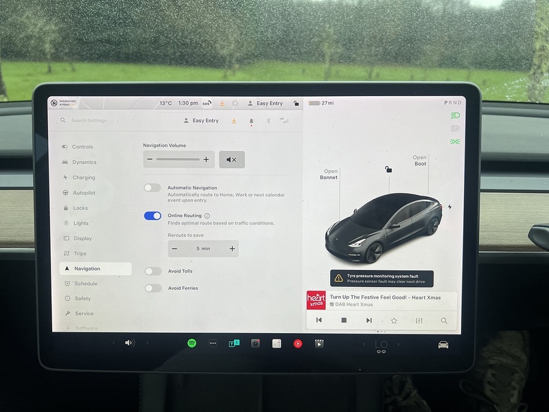 Tesla Model 3 Standard Range Plus Saloon 4dr Electric Auto RWD (241 bhp) - U10478