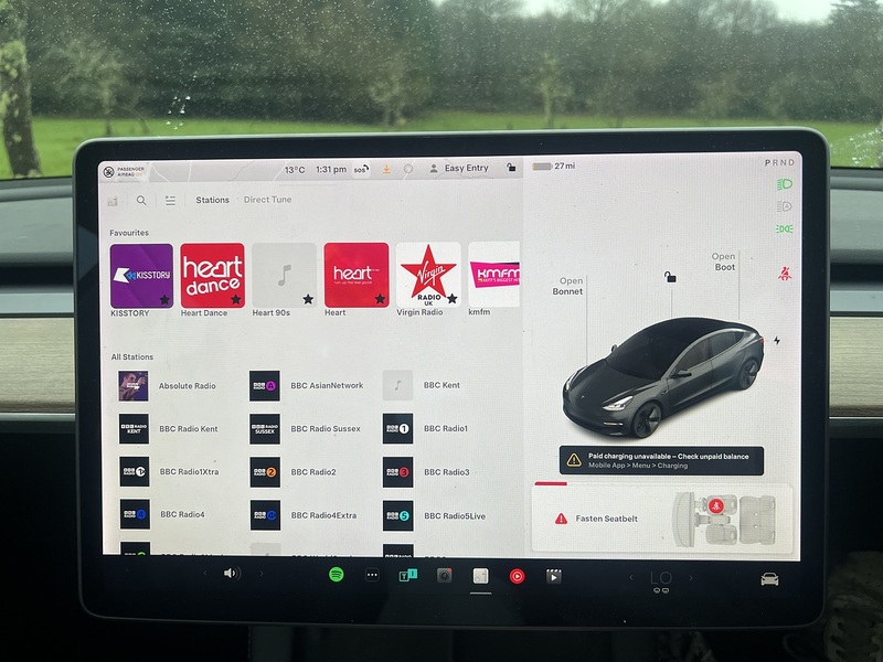 Tesla Model 3 Standard Range Plus Saloon 4dr Electric Auto RWD (241 bhp) - U10478