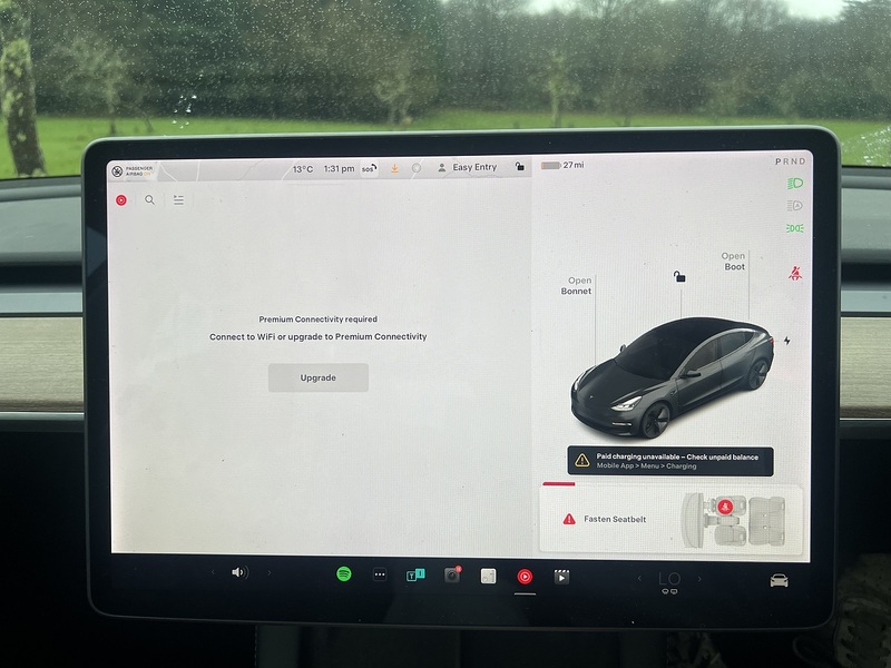 Tesla Model 3 Standard Range Plus Saloon 4dr Electric Auto RWD (241 bhp) - U10478