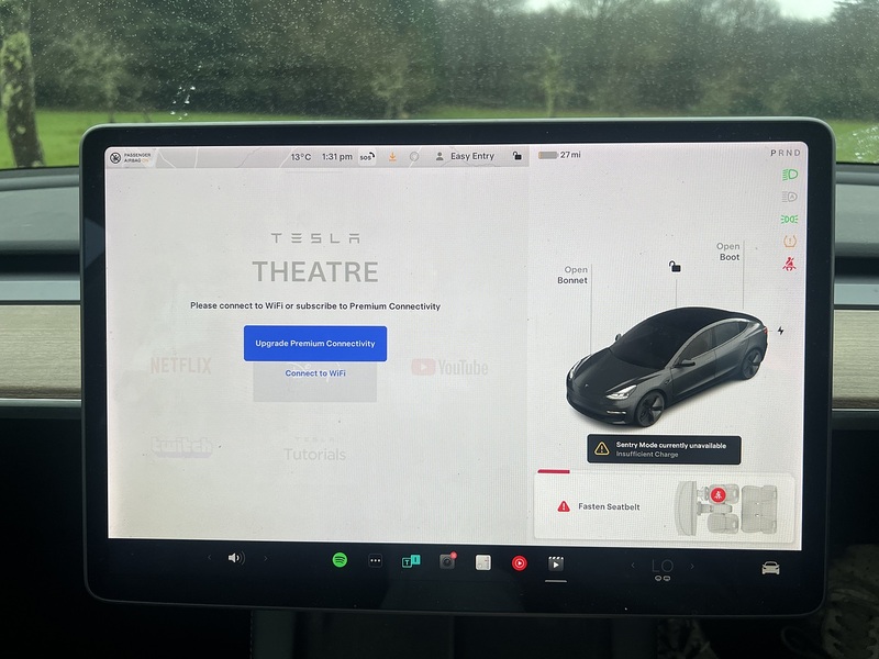 Tesla Model 3 Standard Range Plus Saloon 4dr Electric Auto RWD (241 bhp) - U10478
