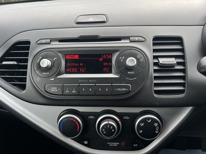Kia Picanto 1.0 1 Air Hatchback 5dr Petrol Manual Euro 6 (65 bhp) Hatchback Manual Petrol | BLUETOOTH|A/C|5 - U10857